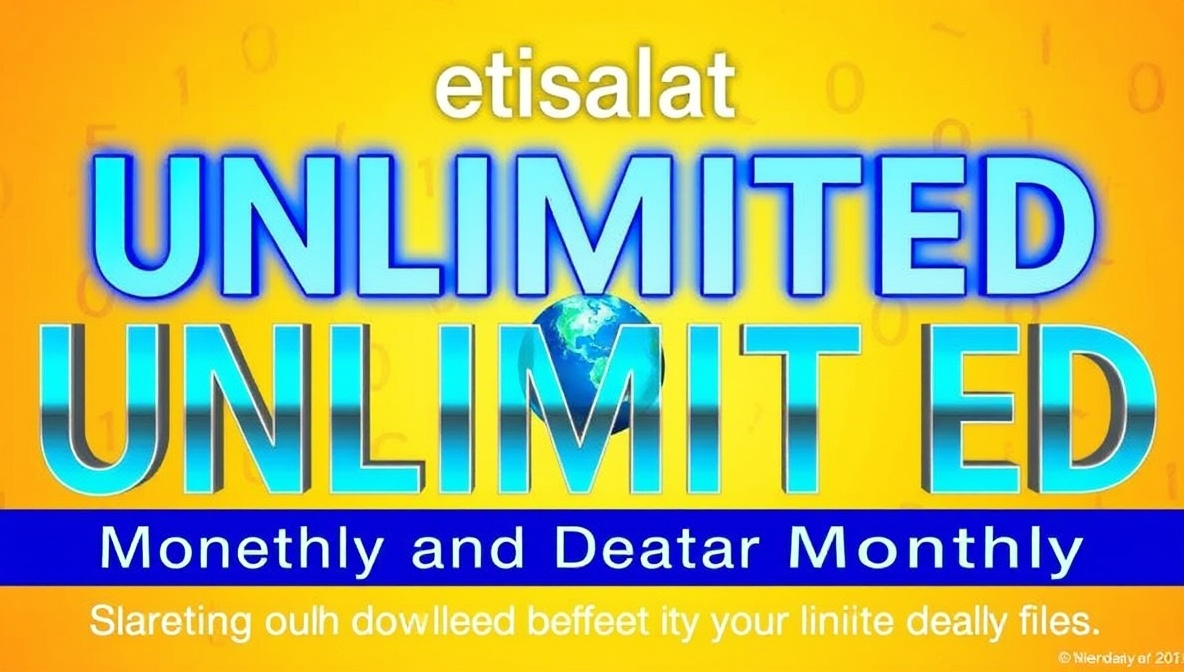 etisalat unlimited data package monthly